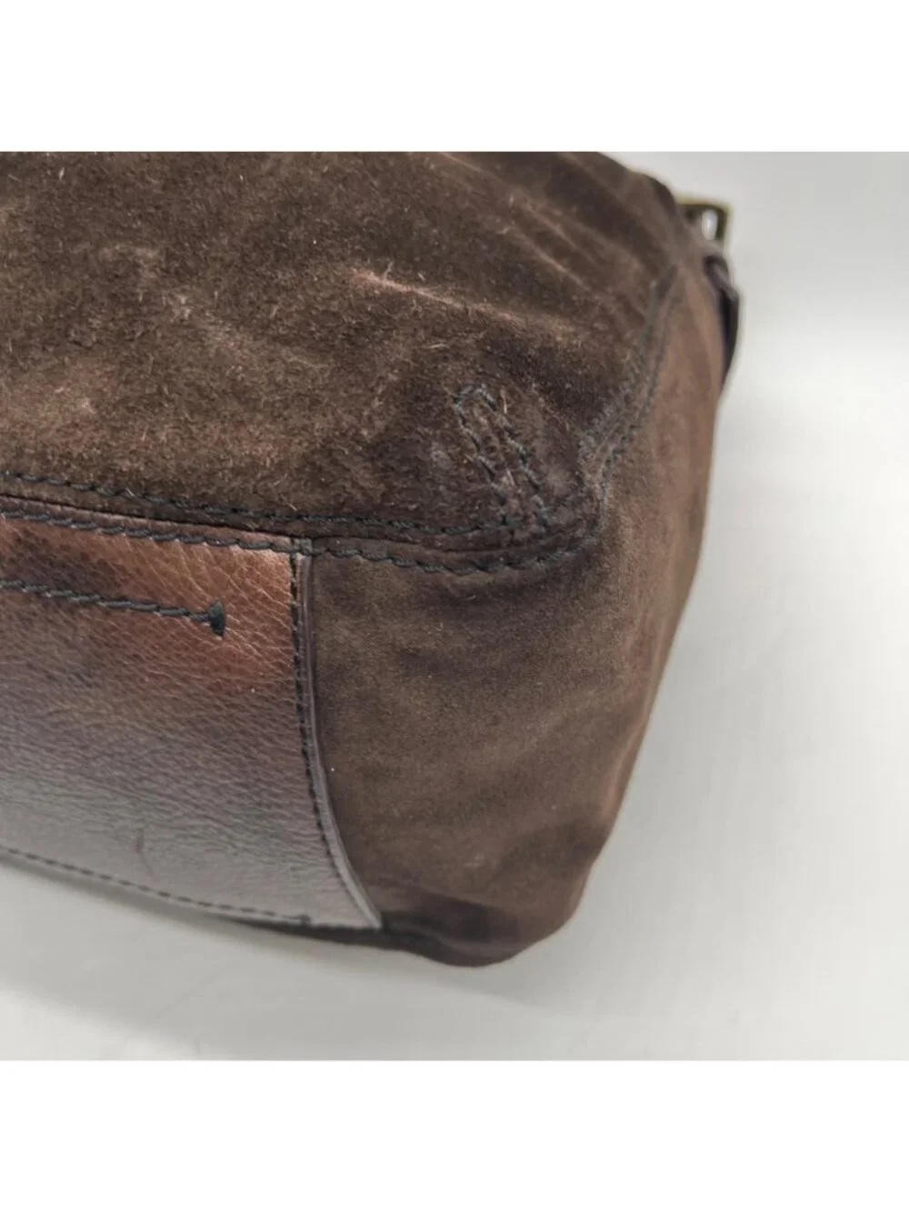 Banana Republic Chocolate Brown Suede Slouchy Hobo Bag